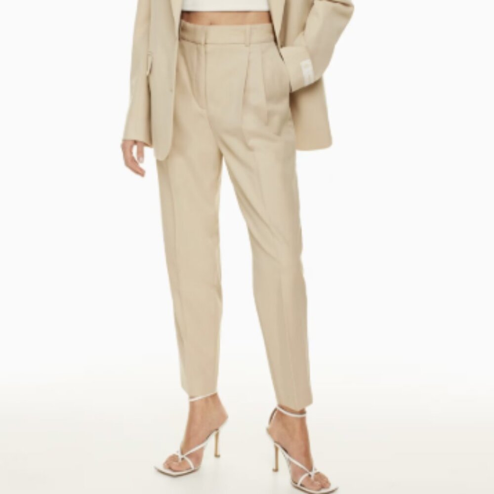 Aritzia Babaton Vogue Pant (Size 2, Cream)